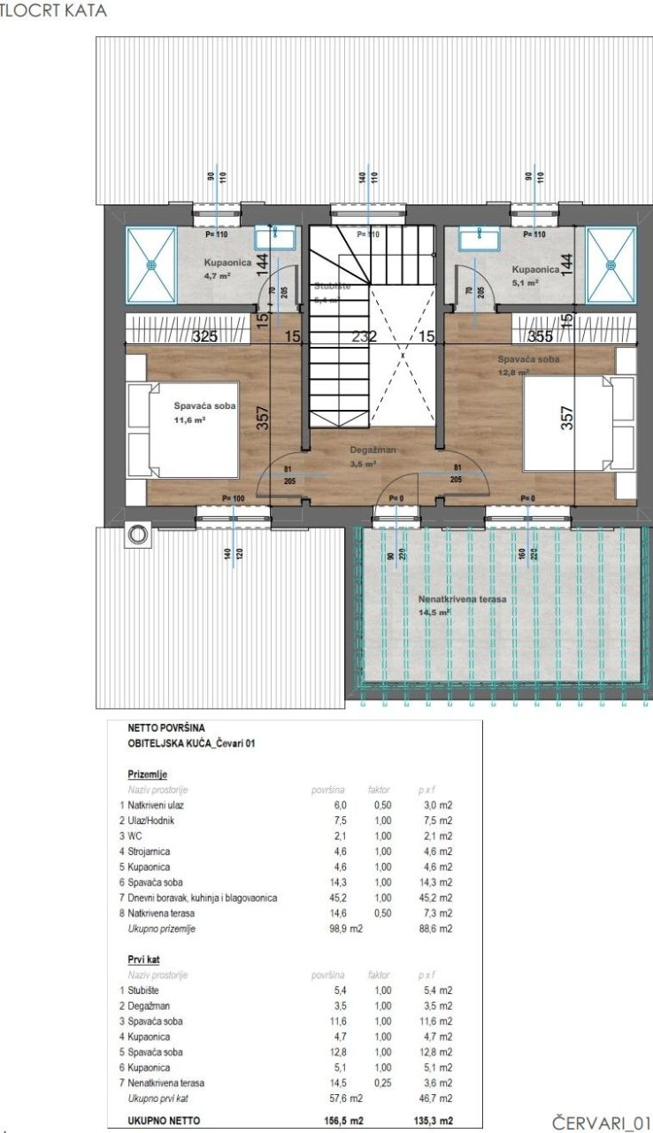 Дом Istria, Kanfanar, Хорватия, 156.6 м² - фото 8