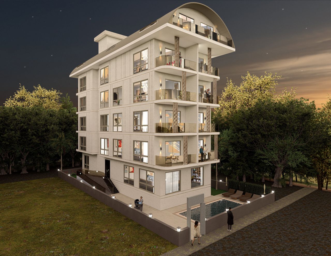 Апартаменты в Алании, Турция, 52 м² - фото 1