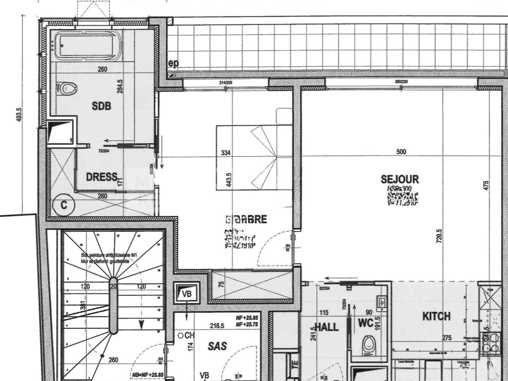 Квартира в Фонвьее, Монако, 100 м² - фото 11