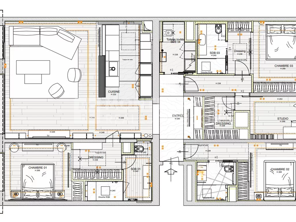 Квартира в Фонвьее, Монако, 245 м² - фото 17
