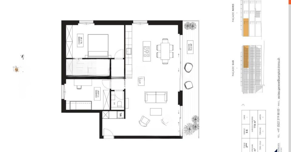 Квартира в Женеве, Швейцария, 108 м² - фото 8