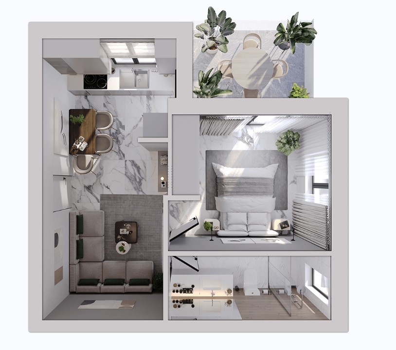 Апартаменты в Лимасоле, Кипр, 47 м² - фото 7