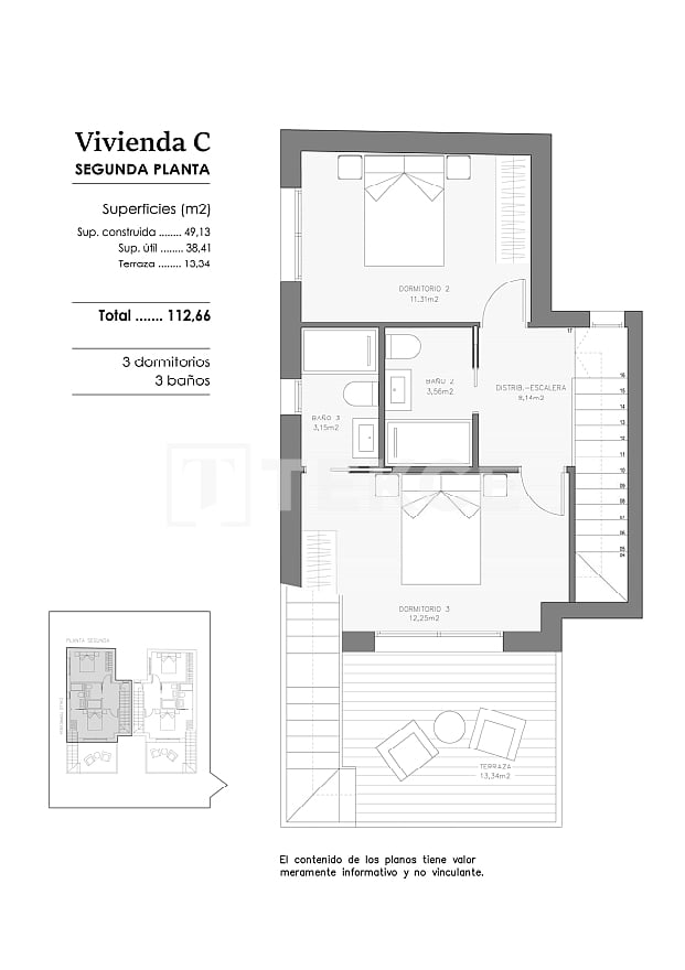 Апартаменты в Бенехусаре, Испания, 111 м² - фото 10