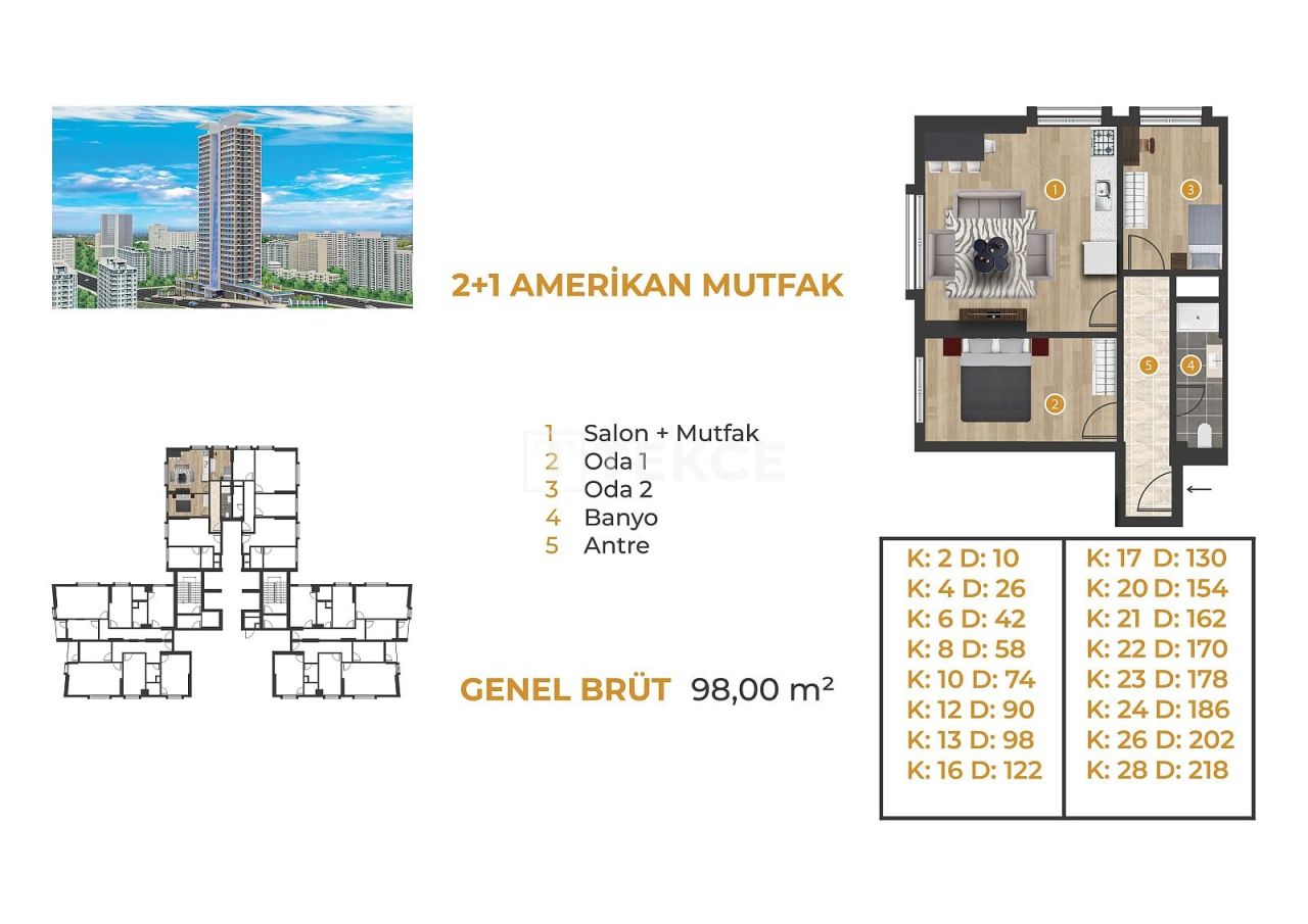 Апартаменты в Эсеньюрте, Турция, 95 м² - фото 16