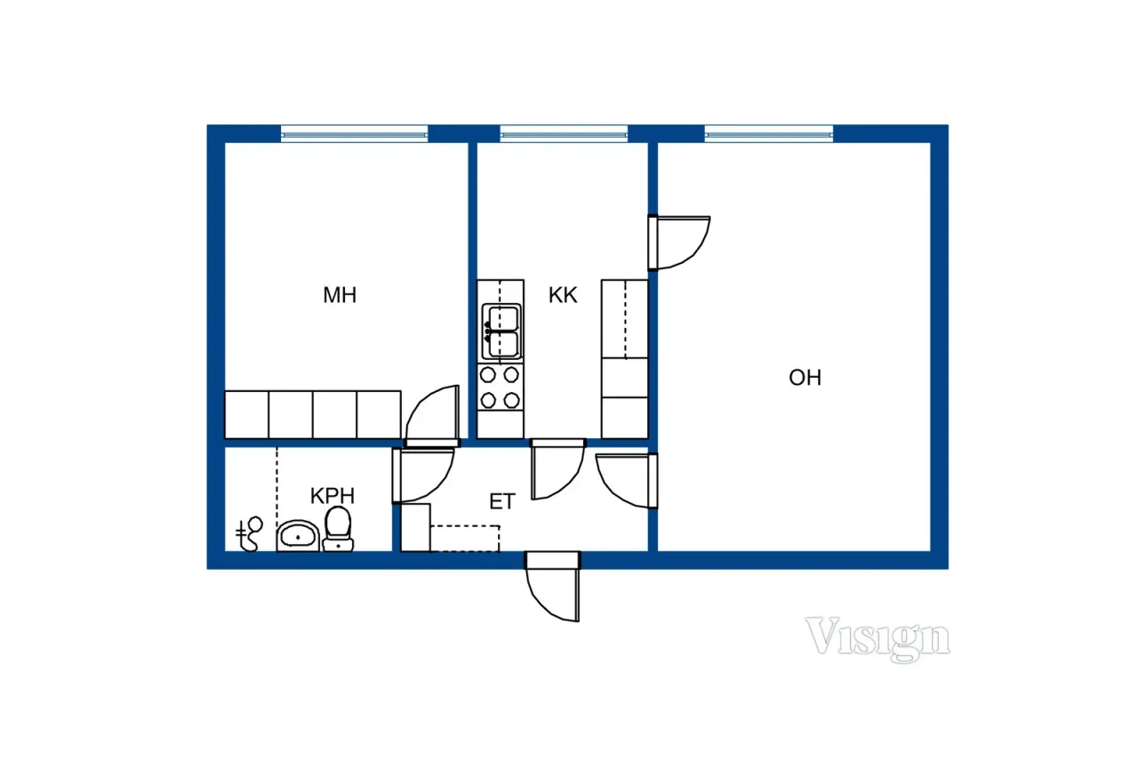 Квартира в Варкаусе, Финляндия, 50.5 м² - фото 2
