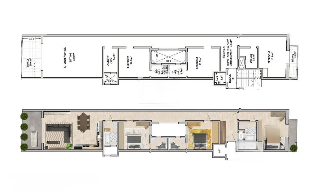 Квартира в Сан-Лоренце, Мальта, 142 м² - фото 1