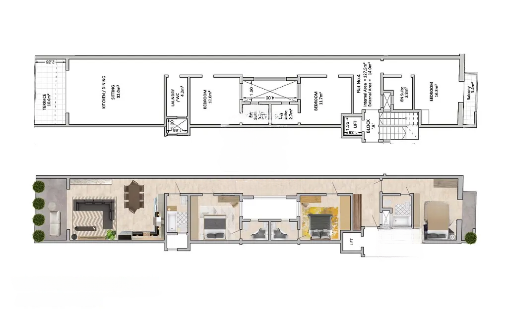 Квартира в Сан-Лоренце, Мальта, 144 м² - фото 1