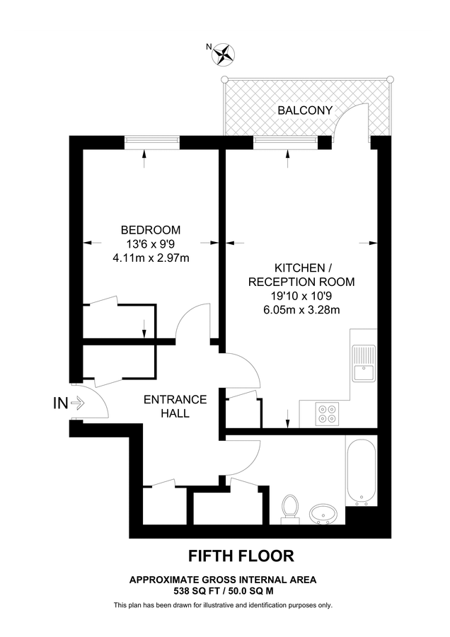 Квартира в Лондоне, Великобритания, 50 м² - фото 9