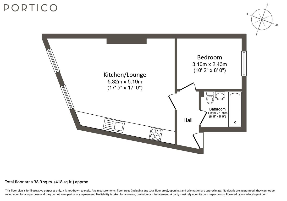 Квартира в Лондоне, Великобритания, 39 м² - фото 9