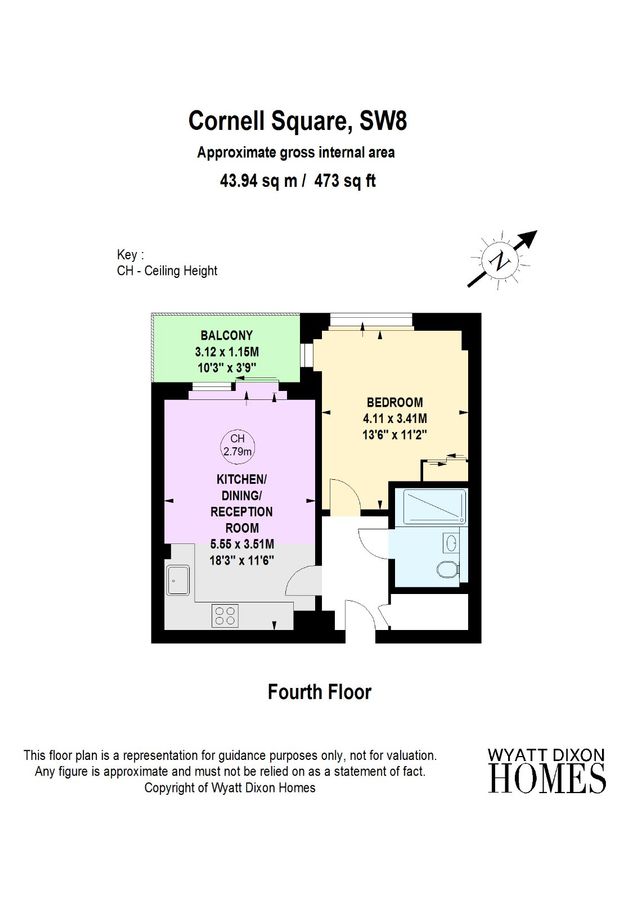 Квартира в Лондоне, Великобритания, 44 м² - фото 9