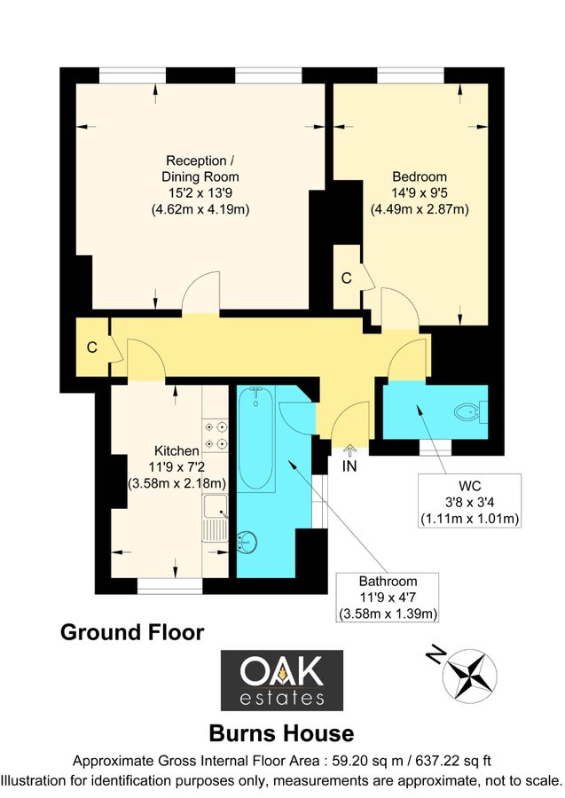 Квартира в Лондоне, Великобритания, 59 м² - фото 10