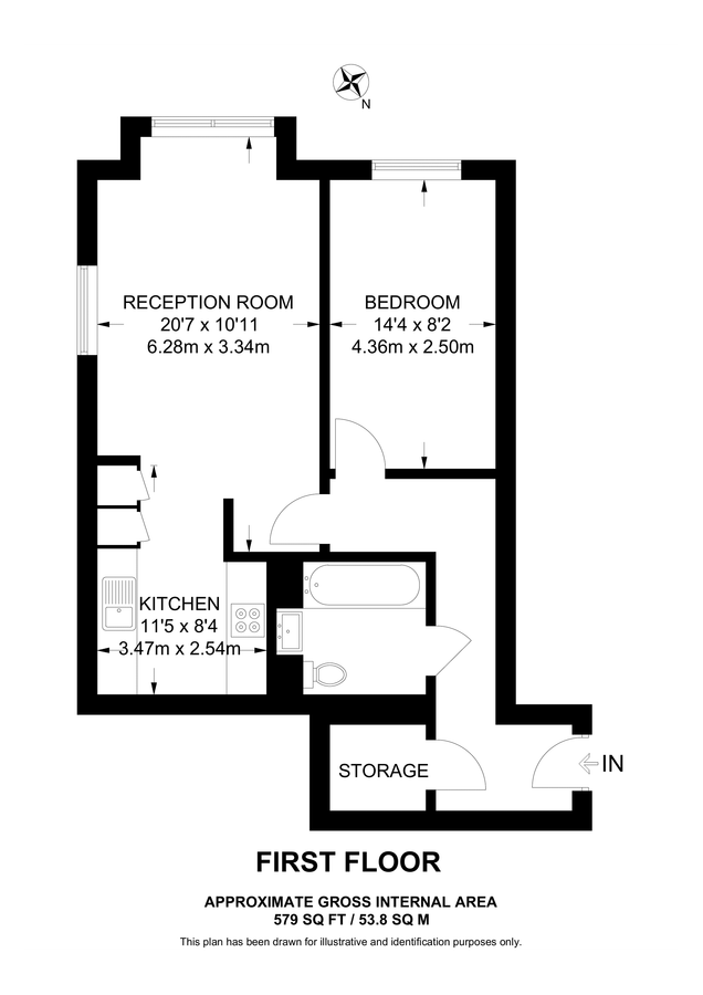 Квартира в Лондоне, Великобритания, 54 м² - фото 10