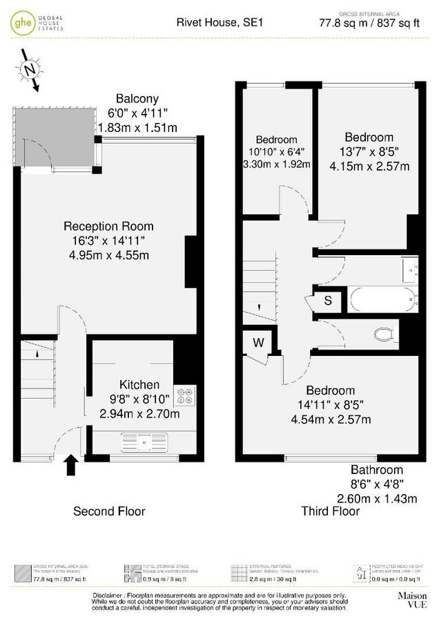 Квартира в Лондоне, Великобритания, 78 м² - фото 11