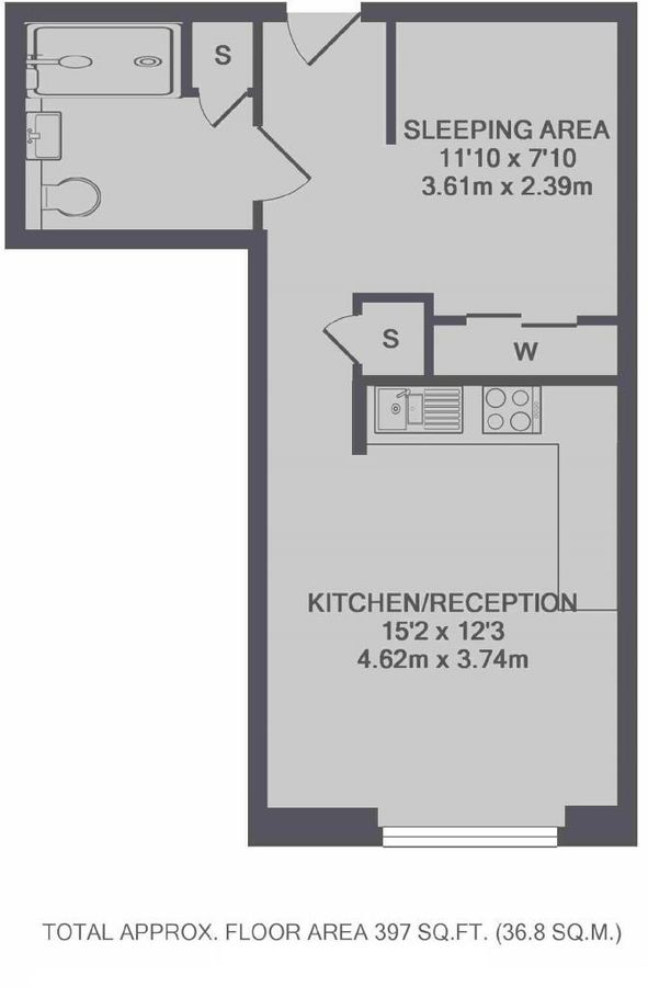 Квартира в Лондоне, Великобритания, 37 м² - фото 11