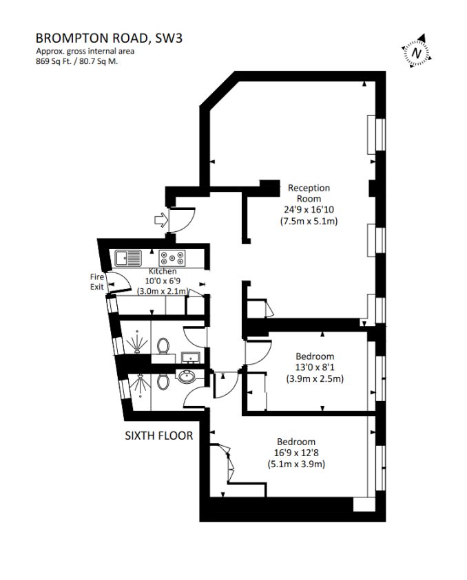 Квартира в Лондоне, Великобритания, 81 м² - фото 13