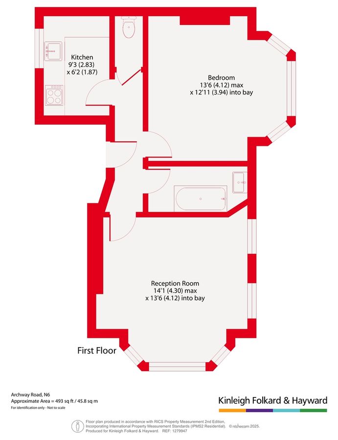 Квартира в Лондоне, Великобритания, 46 м² - фото 14