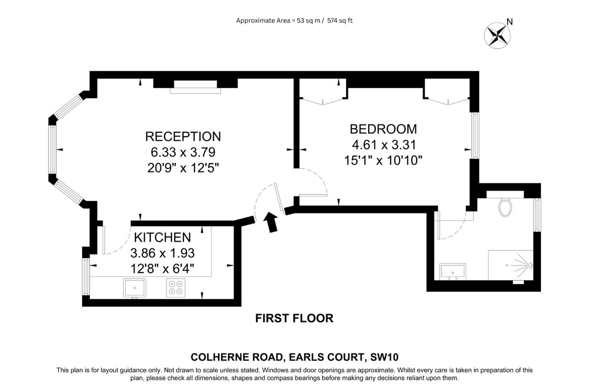 Квартира в Лондоне, Великобритания, 53 м² - фото 14