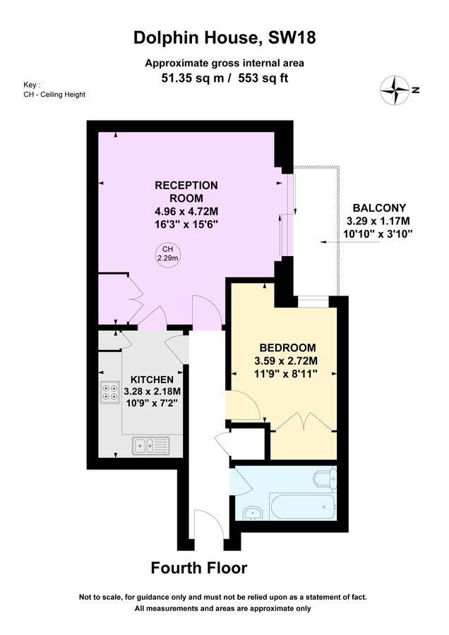Квартира в Лондоне, Великобритания, 51 м² - фото 17