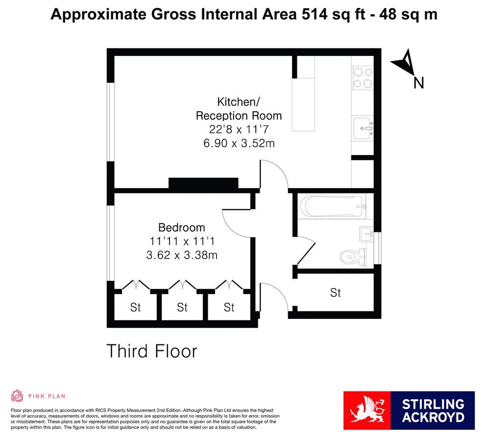 Квартира в Лондоне, Великобритания, 48 м² - фото 18