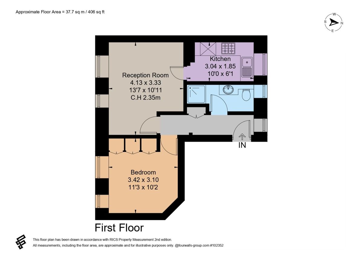 Квартира в Лондоне, Великобритания, 38 м² - фото 18