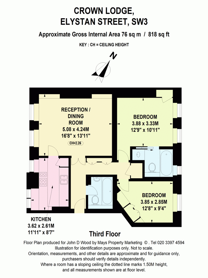 Квартира в Лондоне, Великобритания, 76 м² - фото 18