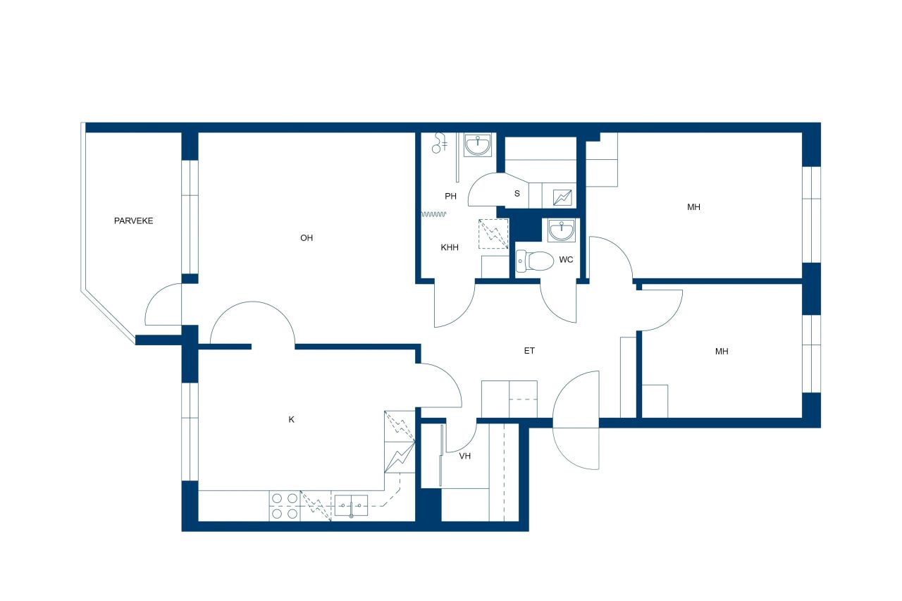 Квартира в Коуволе, Финляндия, 70 м² - фото 2