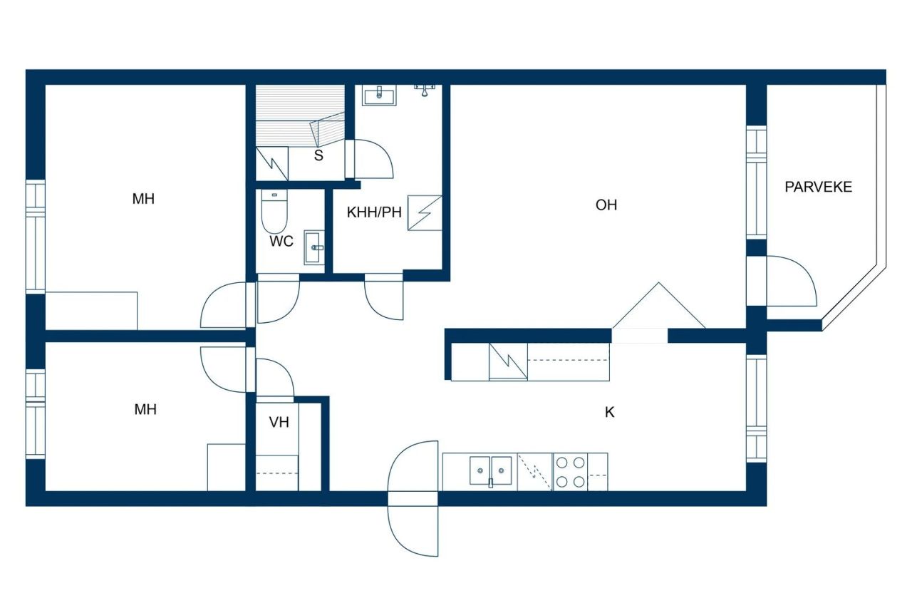 Квартира в Коуволе, Финляндия, 71 м² - фото 2