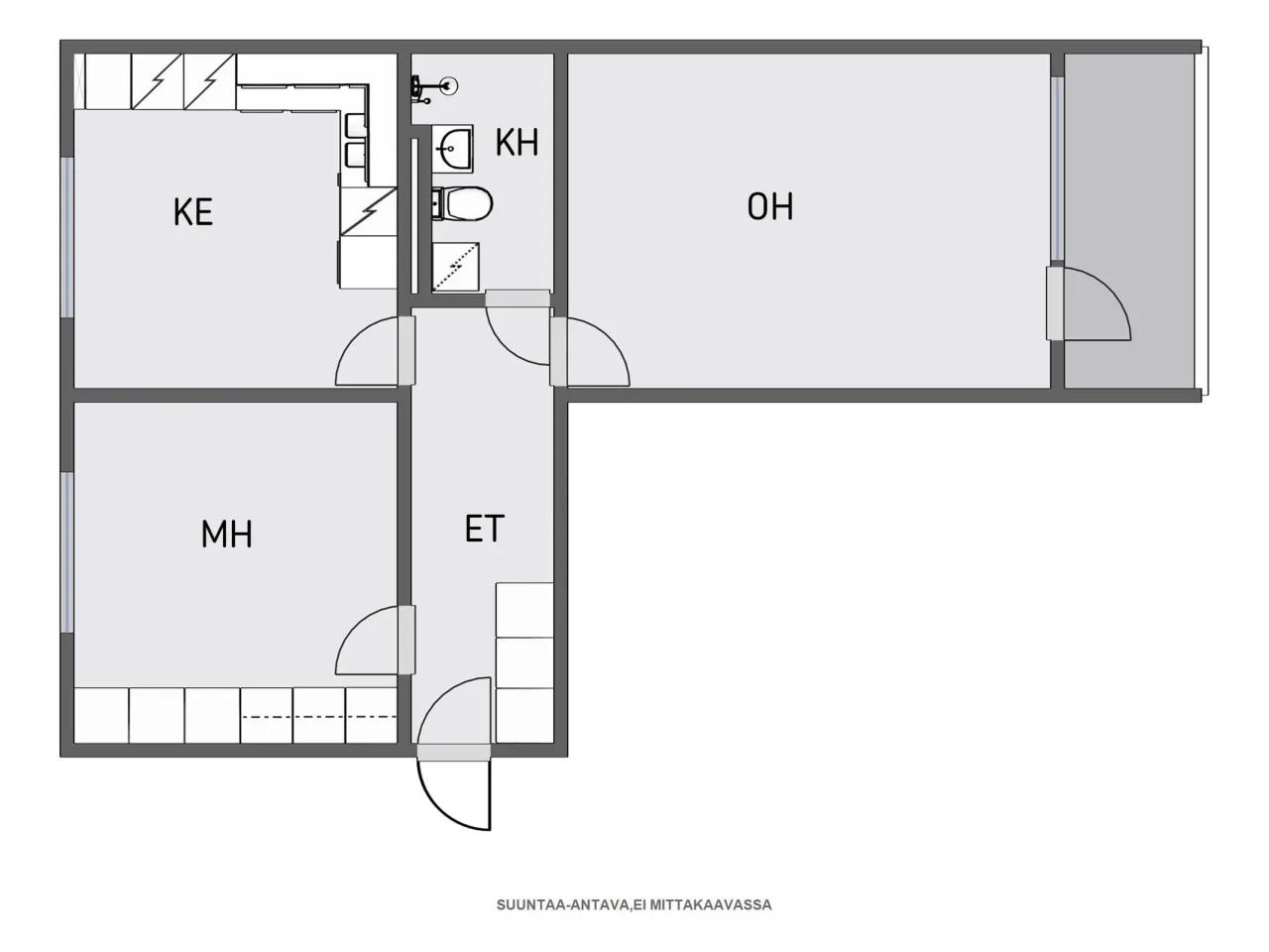 Квартира в Яанекоски, Финляндия, 60.5 м² - фото 2