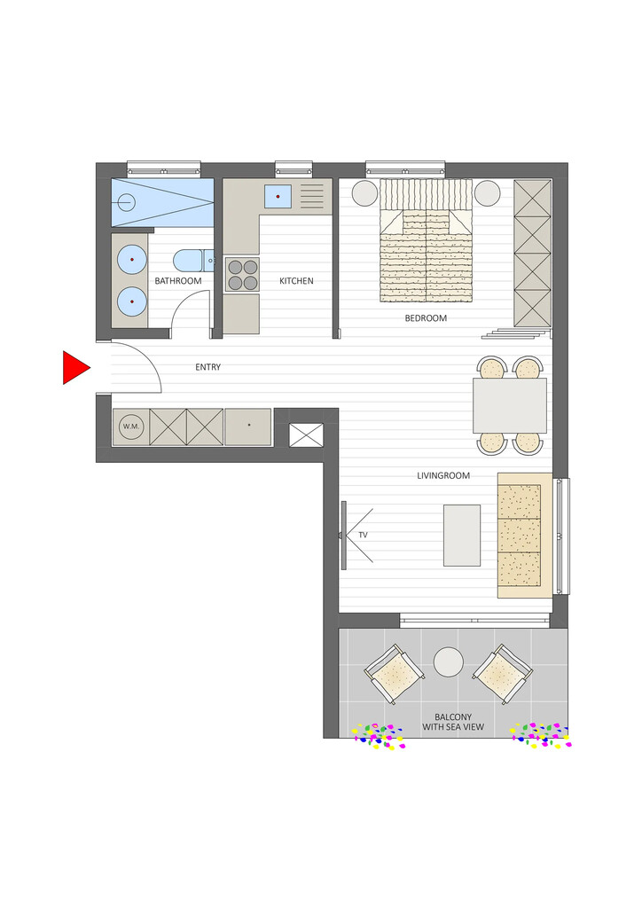 Квартира в Аттике, Греция, 50 м² - фото 9