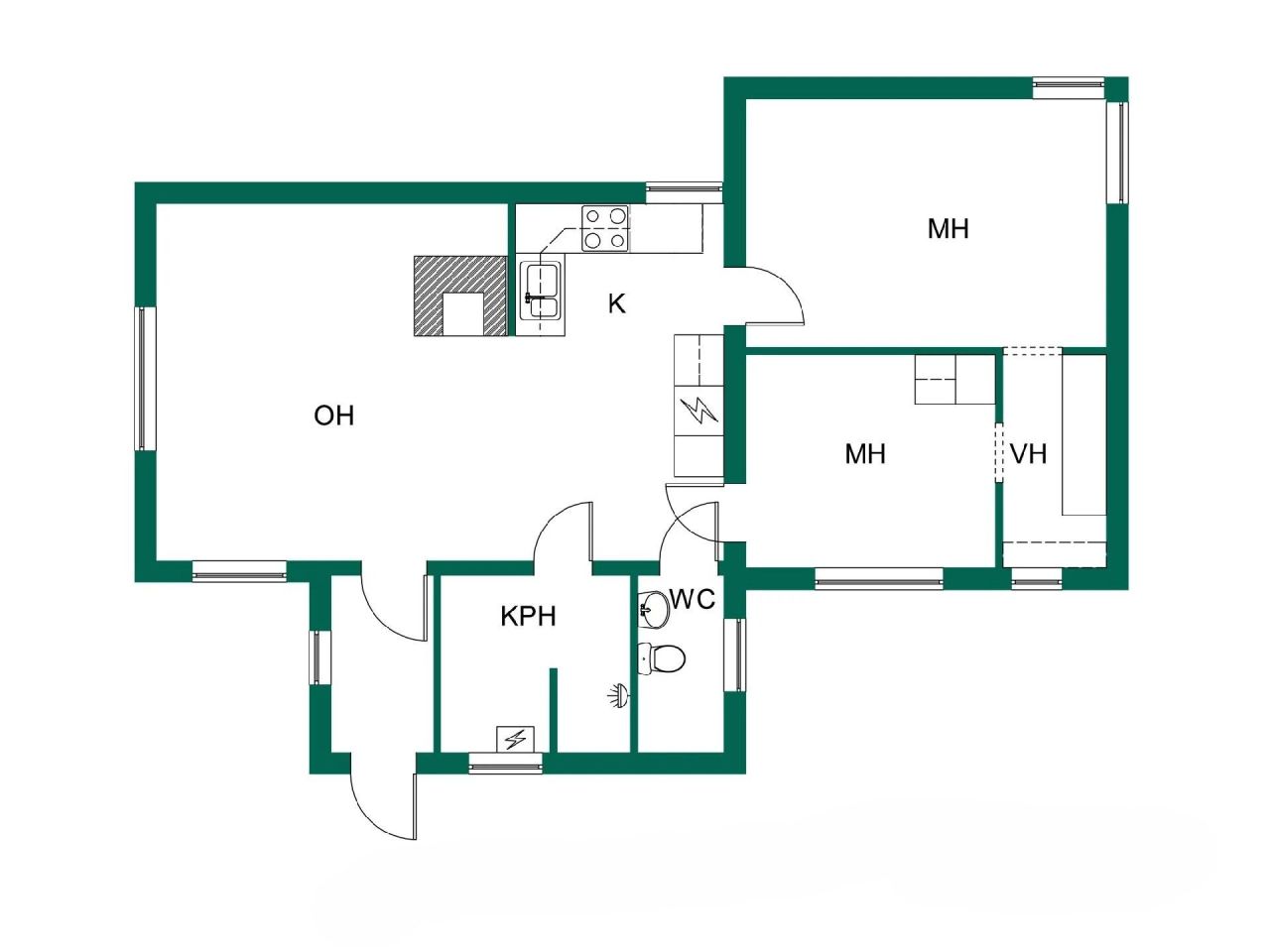 Дом в Юва, Финляндия, 59 м² - фото 2