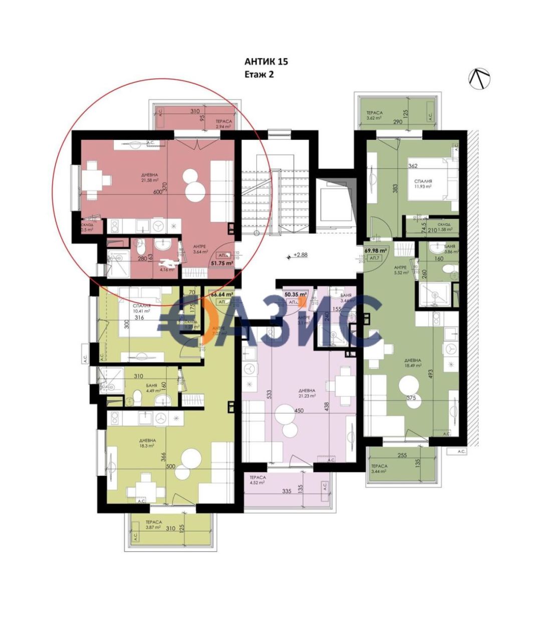 Апартаменты в Созополе, Болгария, 51.8 м² - фото 2