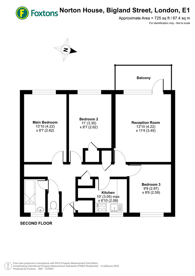 Квартира в Лондоне, Великобритания, 67 м² - фото 7