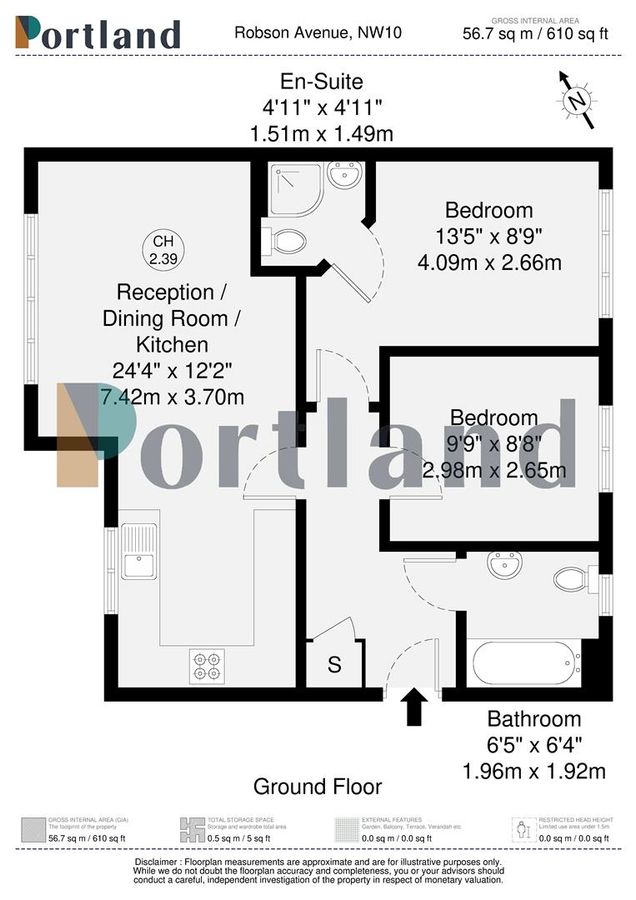 Квартира в Лондоне, Великобритания, 57 м² - фото 9