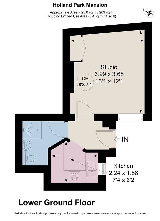 Квартира в Лондоне, Великобритания, 25 м² - фото 9
