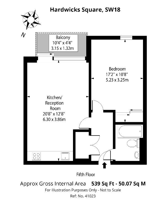Квартира в Лондоне, Великобритания, 50 м² - фото 9
