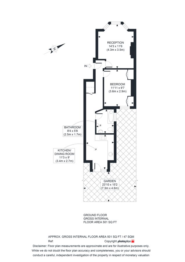 Квартира в Лондоне, Великобритания, 47 м² - фото 10