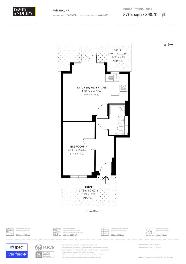 Квартира в Лондоне, Великобритания, 37 м² - фото 10