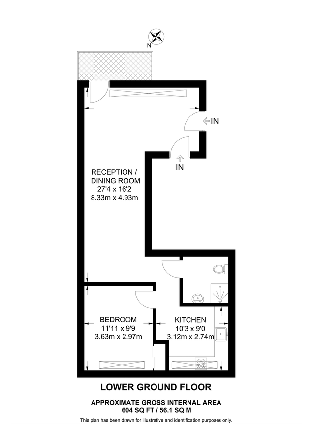 Квартира в Лондоне, Великобритания, 56 м² - фото 10