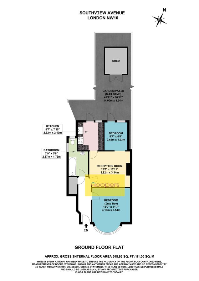 Квартира в Лондоне, Великобритания, 51 м² - фото 11