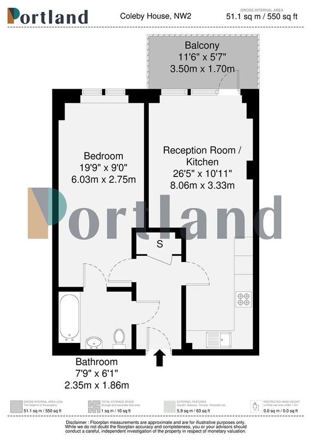 Квартира в Лондоне, Великобритания, 51 м² - фото 11
