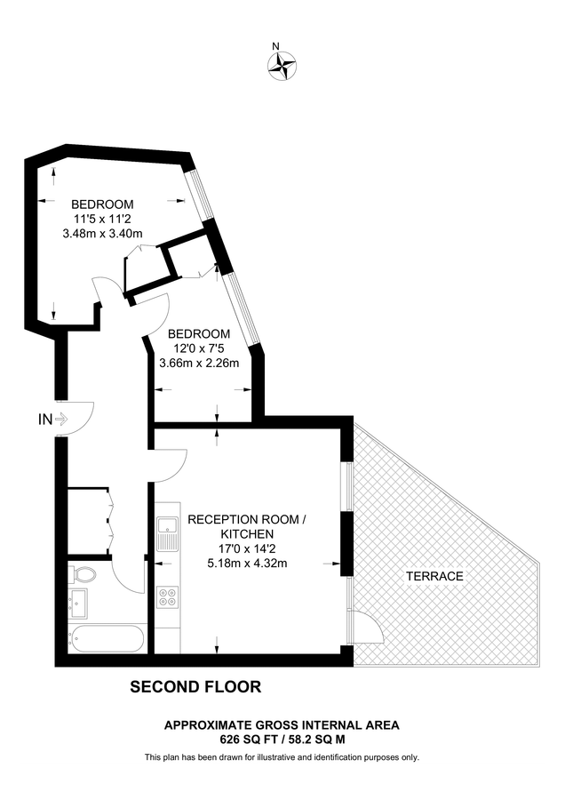 Квартира в Лондоне, Великобритания, 58 м² - фото 12