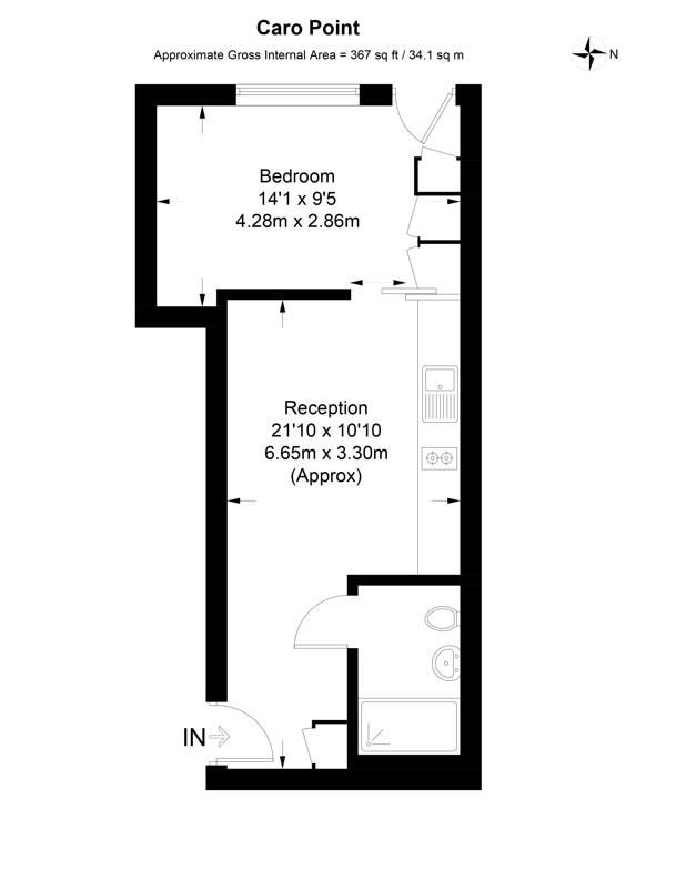 Квартира в Лондоне, Великобритания, 34 м² - фото 13