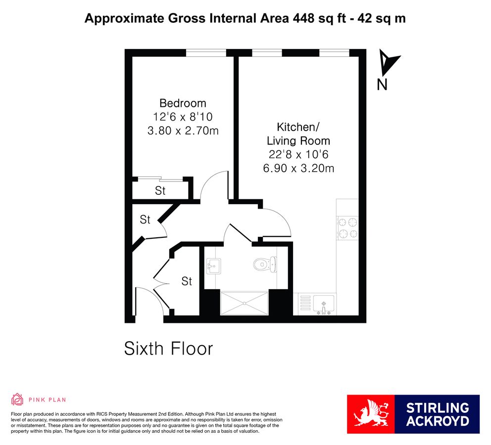 Квартира в Лондоне, Великобритания, 42 м² - фото 15