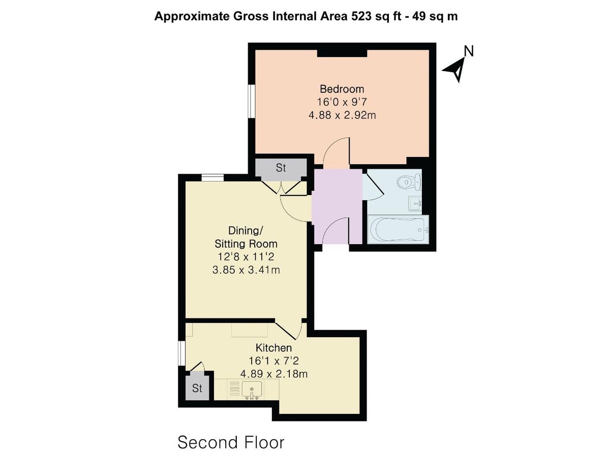 Квартира в Лондоне, Великобритания, 49 м² - фото 15