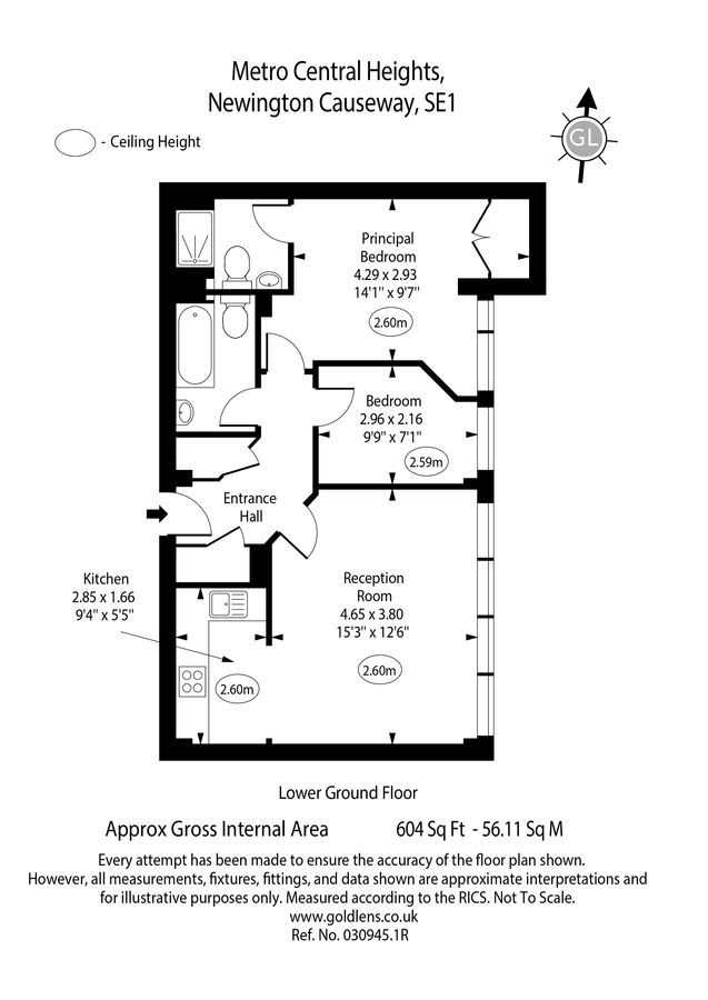 Квартира в Лондоне, Великобритания, 56 м² - фото 19