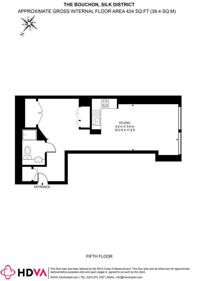 Квартира в Лондоне, Великобритания, 39 м² - фото 19