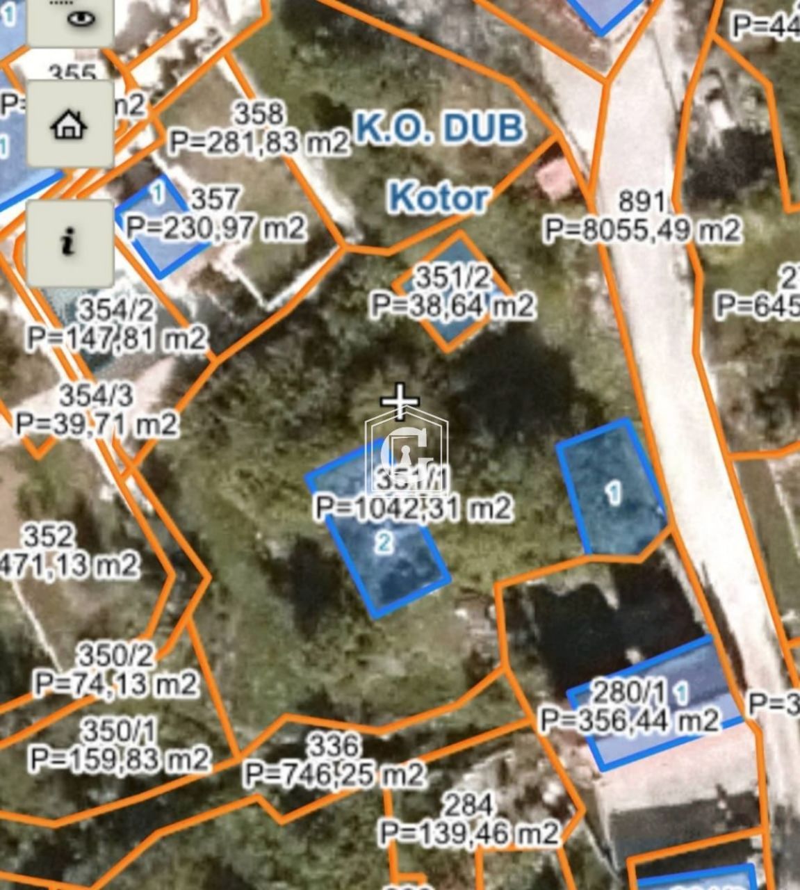 Земля в Тивате, Черногория, 1 035 м² - фото 2