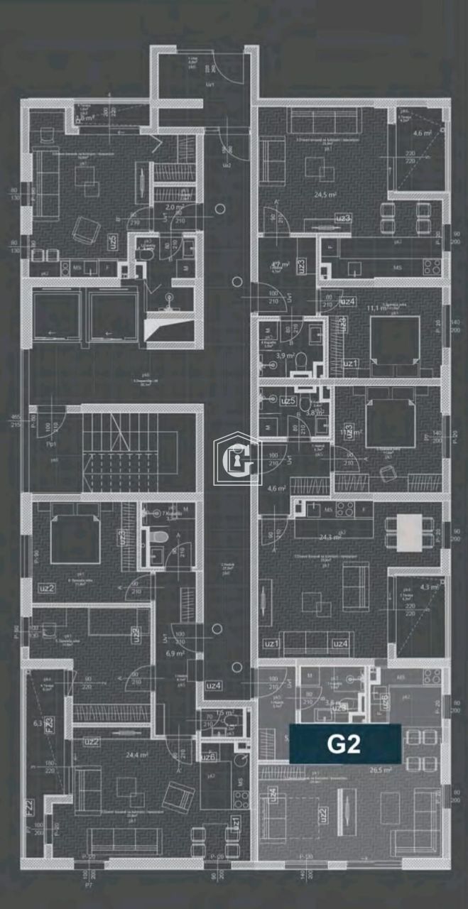 Апартаменты в Баре, Черногория, 34 м² - фото 2