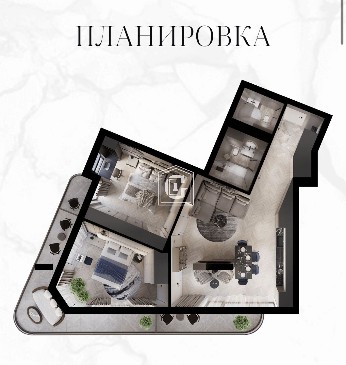 Апартаменты в Баре, Черногория, 76 м² - фото 2