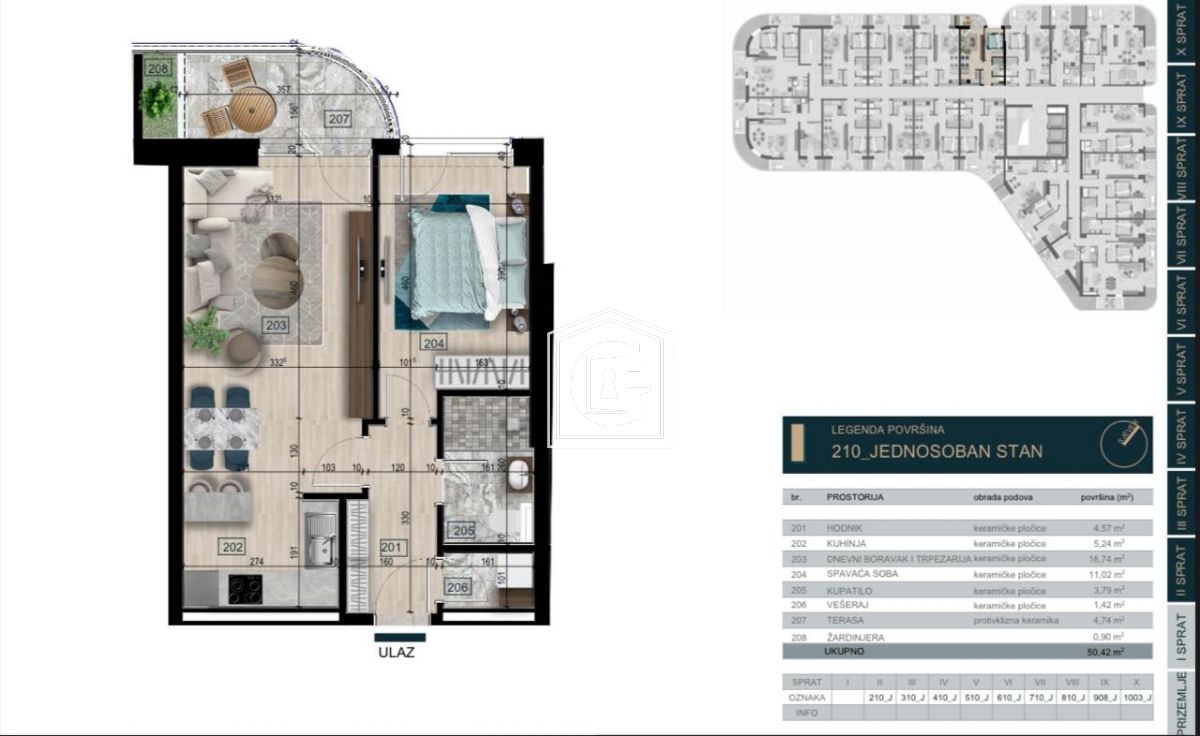 Апартаменты в Баре, Черногория, 50 м² - фото 3